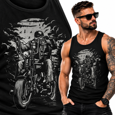 TANK TOP ŚMIESZNY  MOTORYZACYJNE LIVE TO RIDE